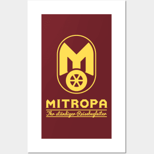 Mitropa logo - your constant travel companion (yellow) Posters and Art